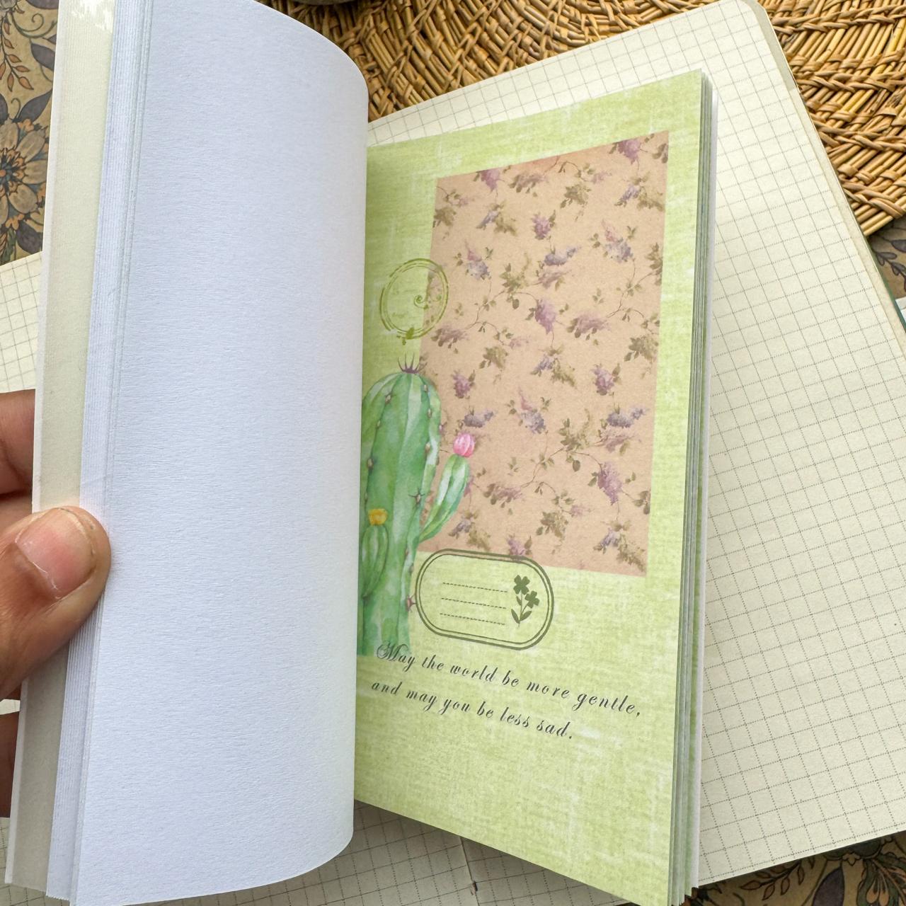 TJGYB401 - guide light and shadow thin retro creative sticker this cutting film hand account sticker book material paper 40 sheets into