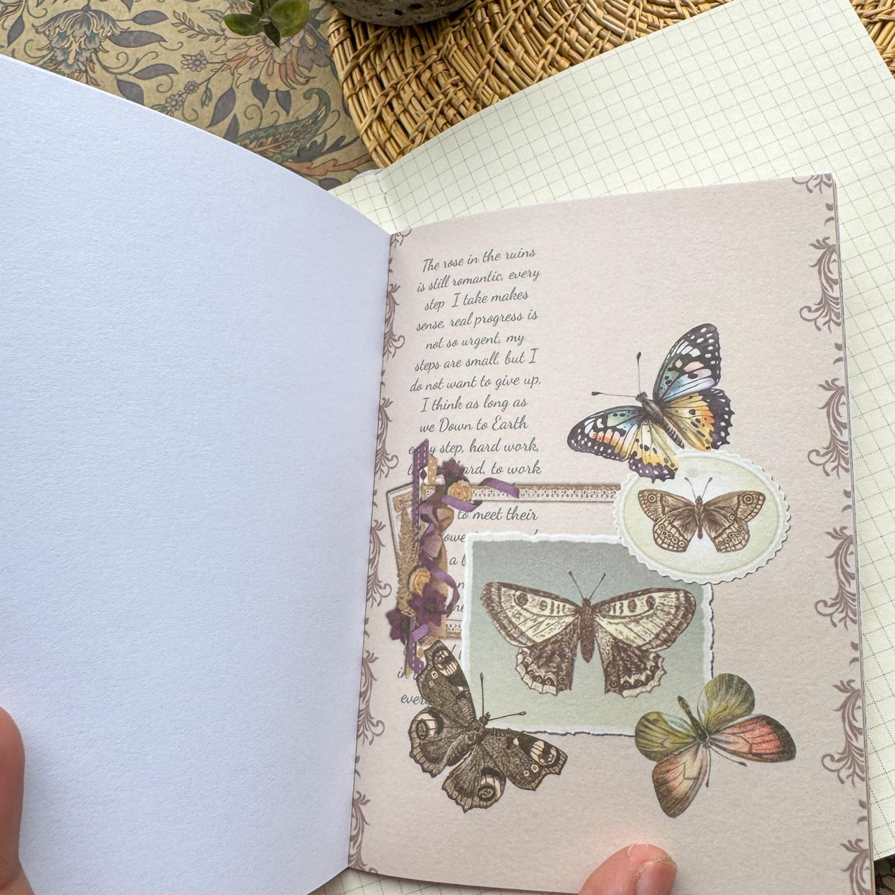 TJGYB402 - guide light and shadow thin retro creative sticker this cutting film hand account sticker book material paper 40 sheets into