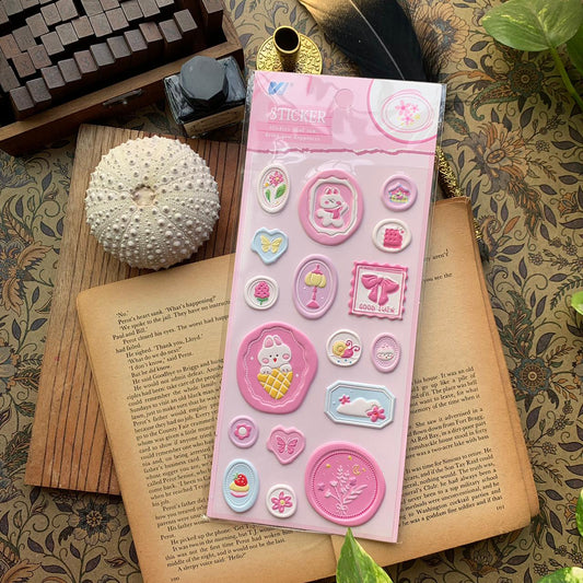WXMYZ 3 Wax Sealed Themed Sticker | Wax Stamp Sticker