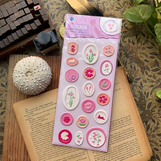 WXMYZ 4 Wax Sealed Themed Sticker | Wax Stamp Sticker