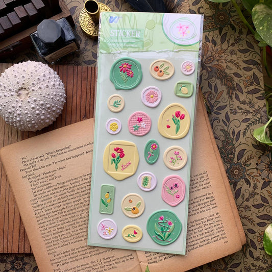 WXMYZ 8 Wax Sealed Themed Sticker | Wax Stamp Sticker