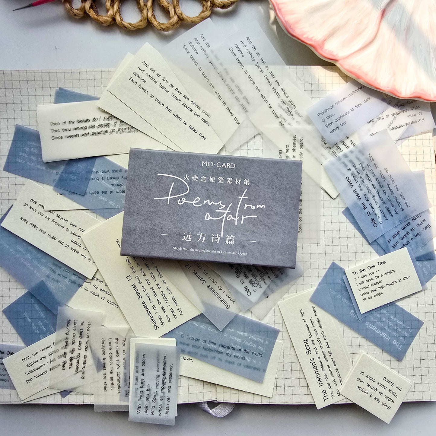 MMK05D328 | Quotes papers | Mocard | Poems from a far