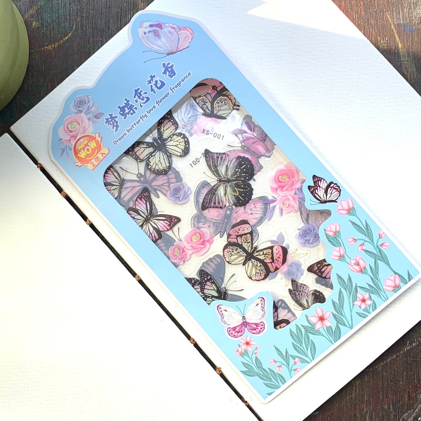 XS-001 DREAM BUTTERFLY STICKER 2 Sticker Sheets
