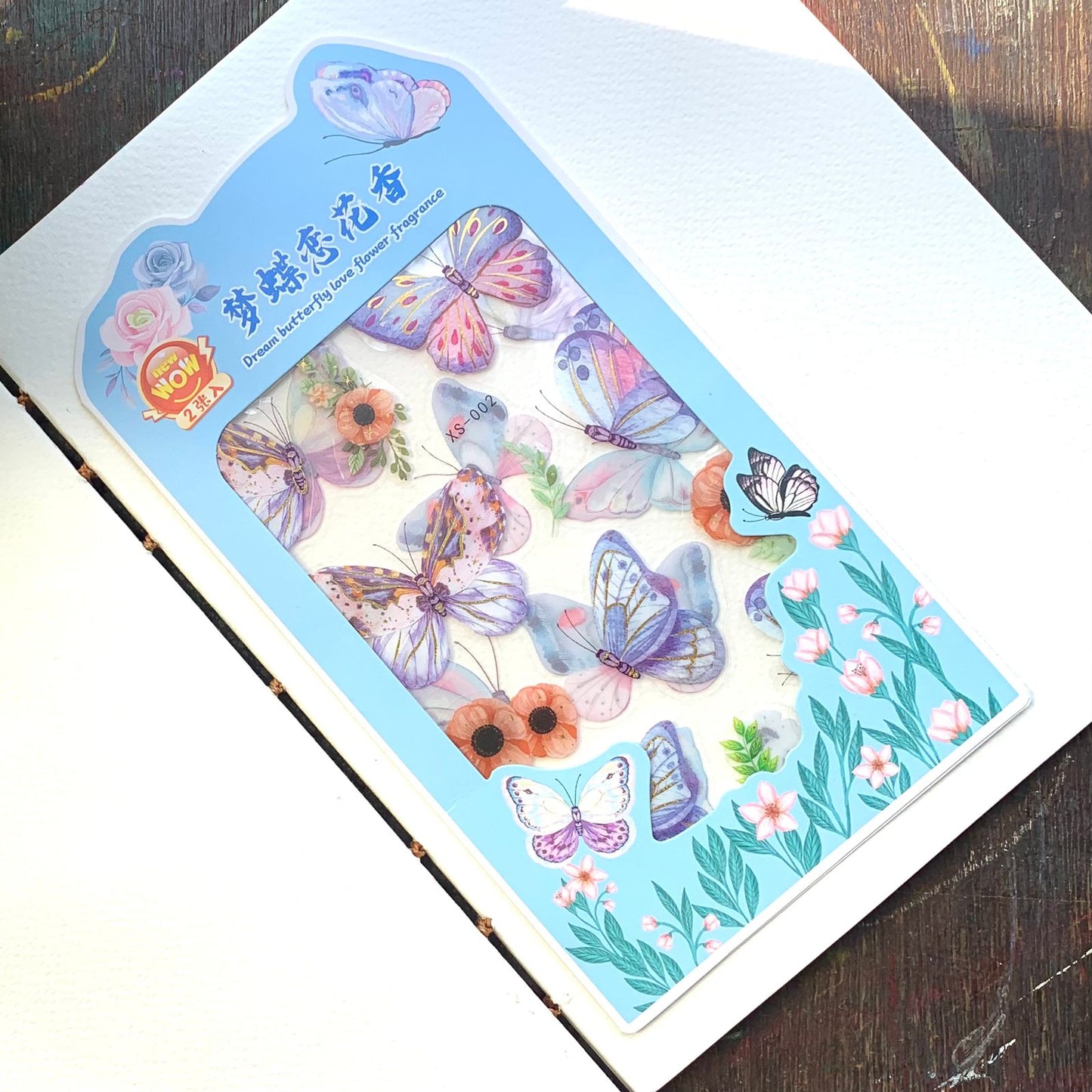 XS-002 DREAM BUTTERFLY STICKER 2 Sticker Sheets