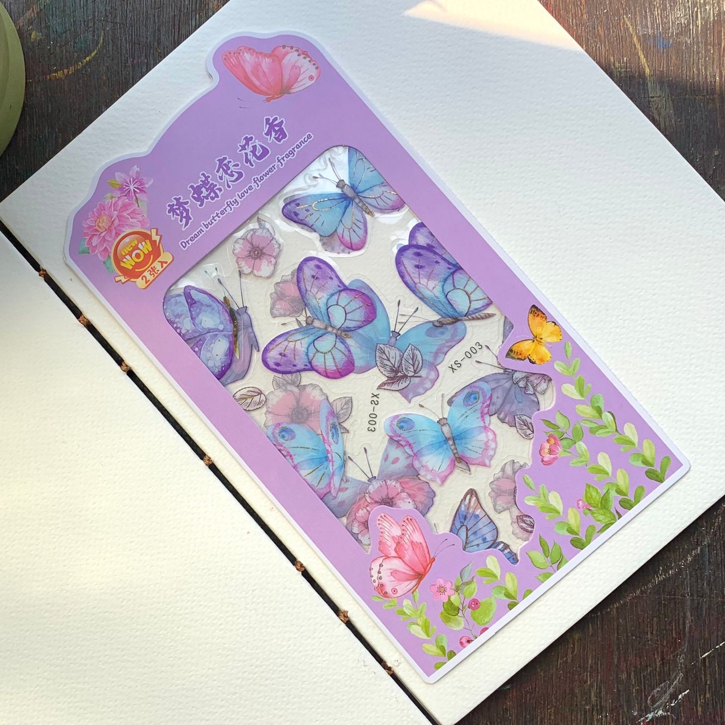 XS-003 DREAM BUTTERFLY STICKER 2 Sticker Sheets