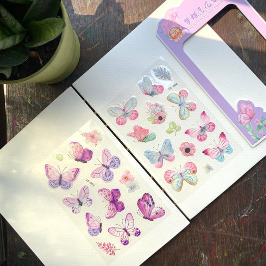 XS-004 DREAM BUTTERFLY STICKER 2 Sticker Sheets