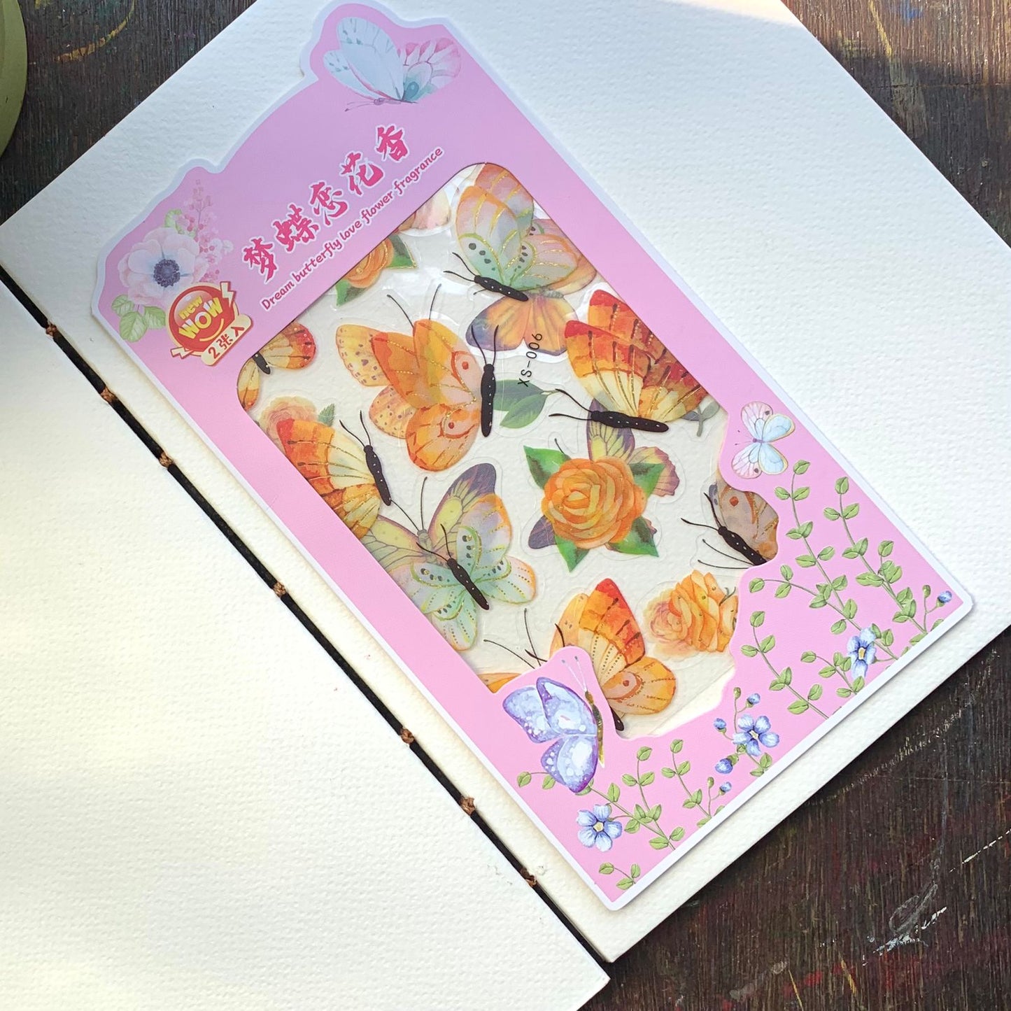 XS-006 DREAM BUTTERFLY STICKER 2 Sticker Sheets