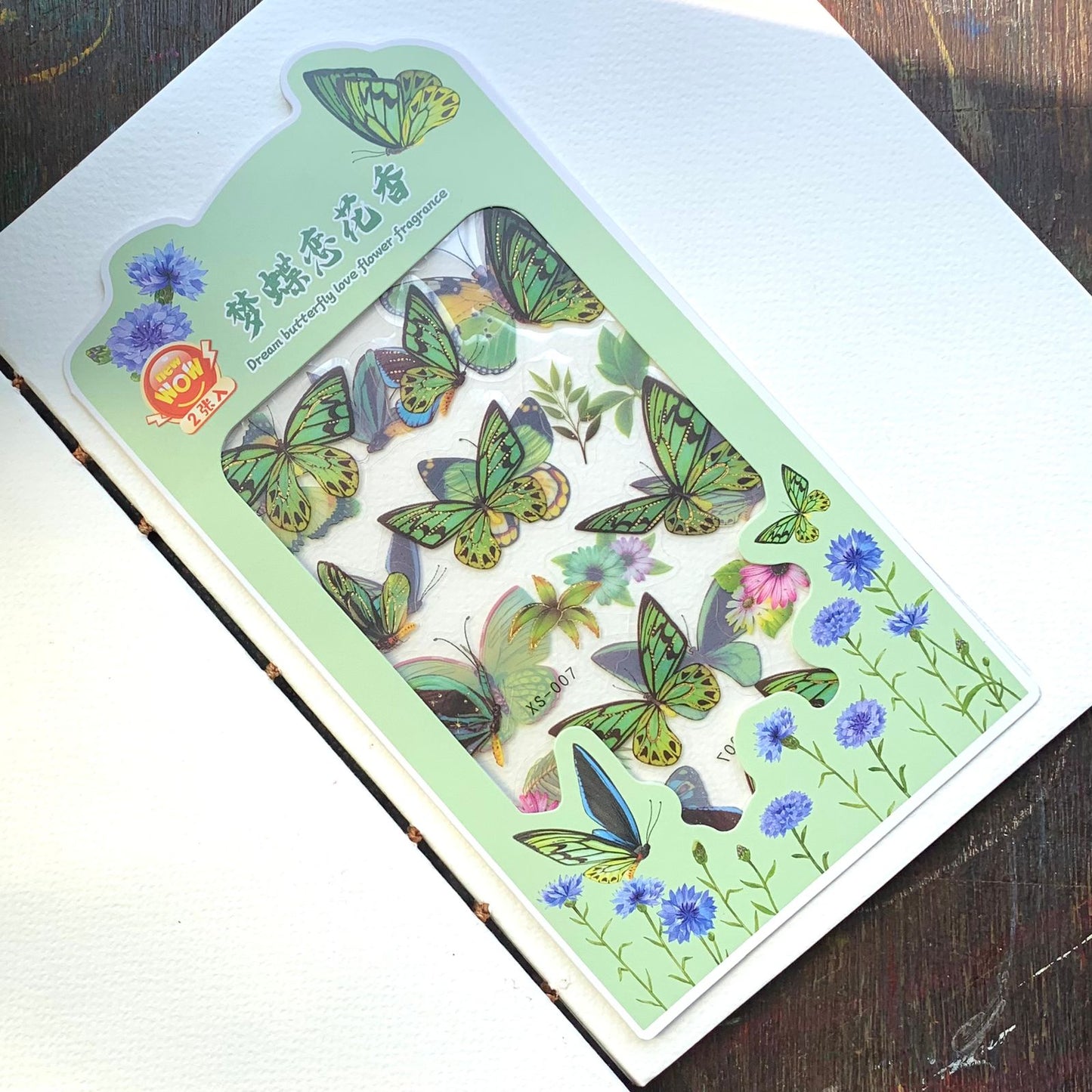 XS-007 DREAM BUTTERFLY STICKER 2 Sticker Sheets