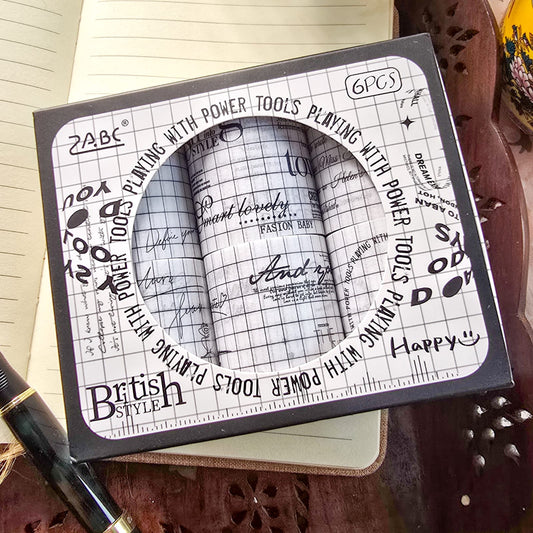 YLGDTH-101| Washi Roll Set of 6pcs