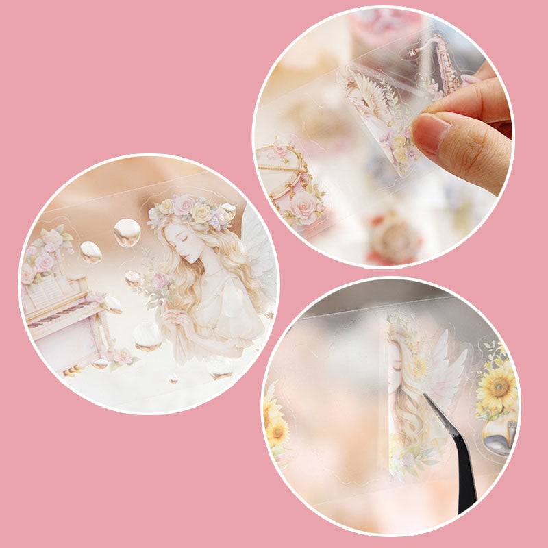 YYXZ605 - Sticker Roll| tape rhyme Wizard series pet hand curtain tape film character diy material sticker