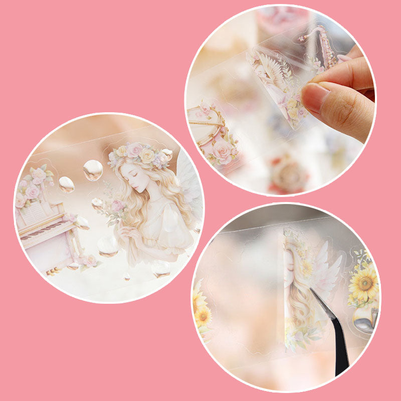 YYXZ606 - Sticker Roll| tape rhyme Wizard series pet hand curtain tape film character diy material sticker