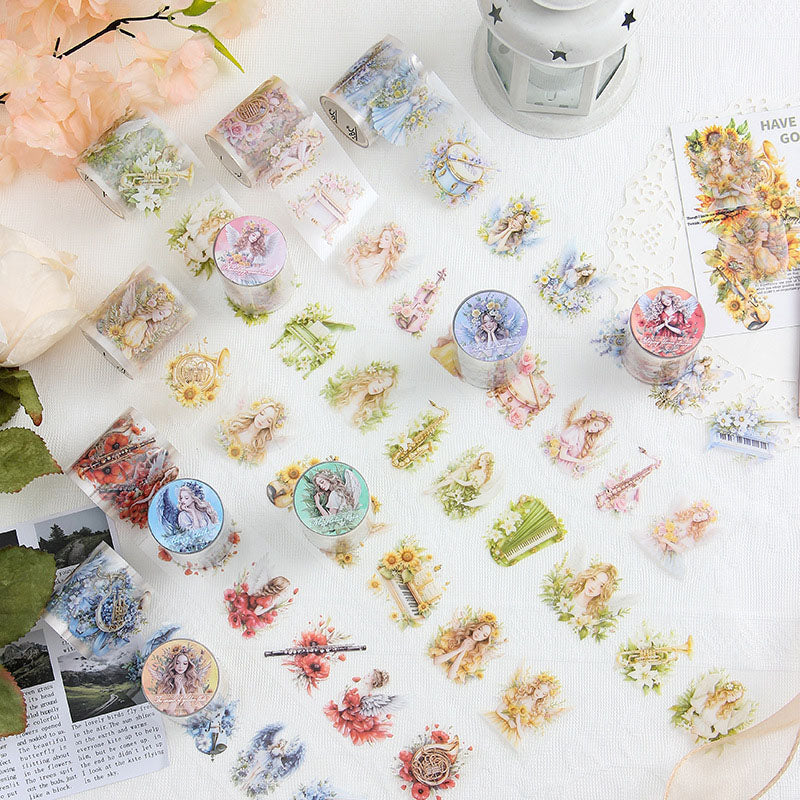 YYXZXL101 - Sticker Roll| sticker rainbow alphabet series creative English film hand curtain pet material sticker 8 into Sticker Box