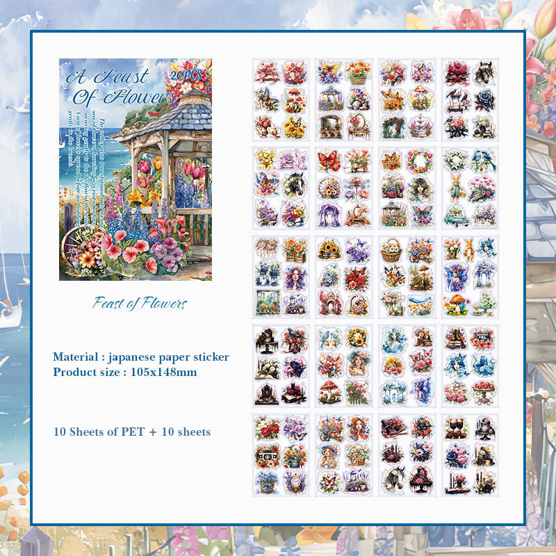 ZLMD401 - stickers Benzhilan full-floor series waterproof cut film stickers handbook material 20 pieces into 4 types