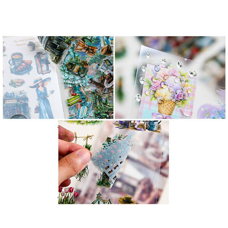 ZLMD401 - stickers Benzhilan full-floor series waterproof cut film stickers handbook material 20 pieces into 4 types