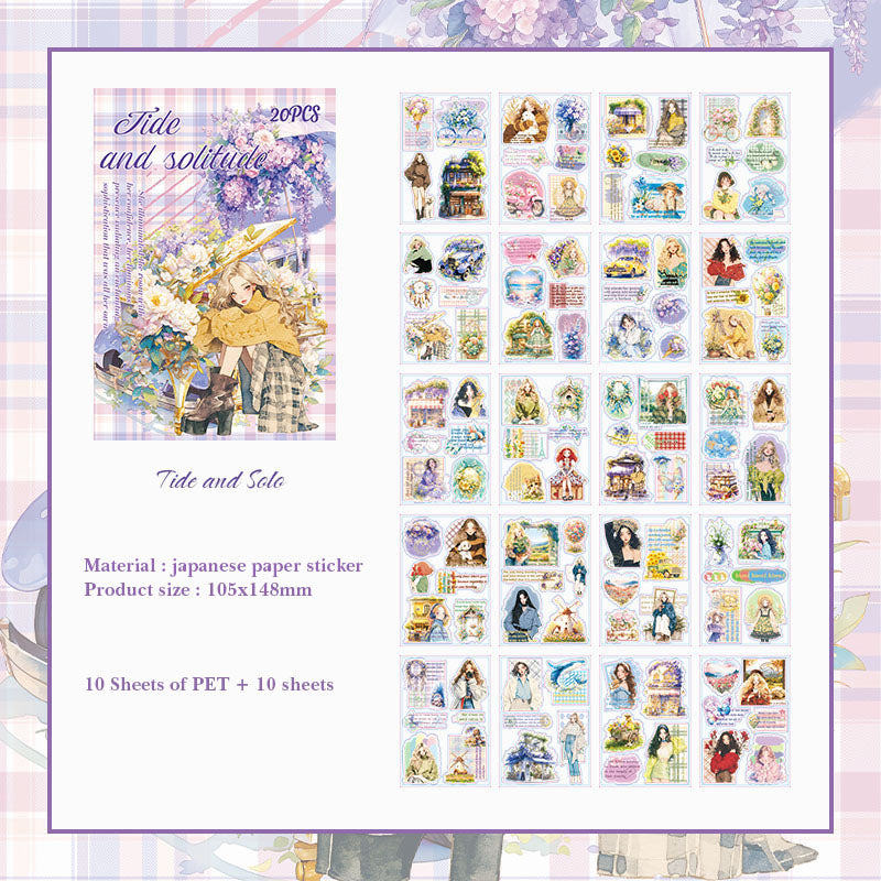 ZLMD403 - stickers Benzhilan full-floor series waterproof cut film stickers handbook material 20 pieces into 4 types