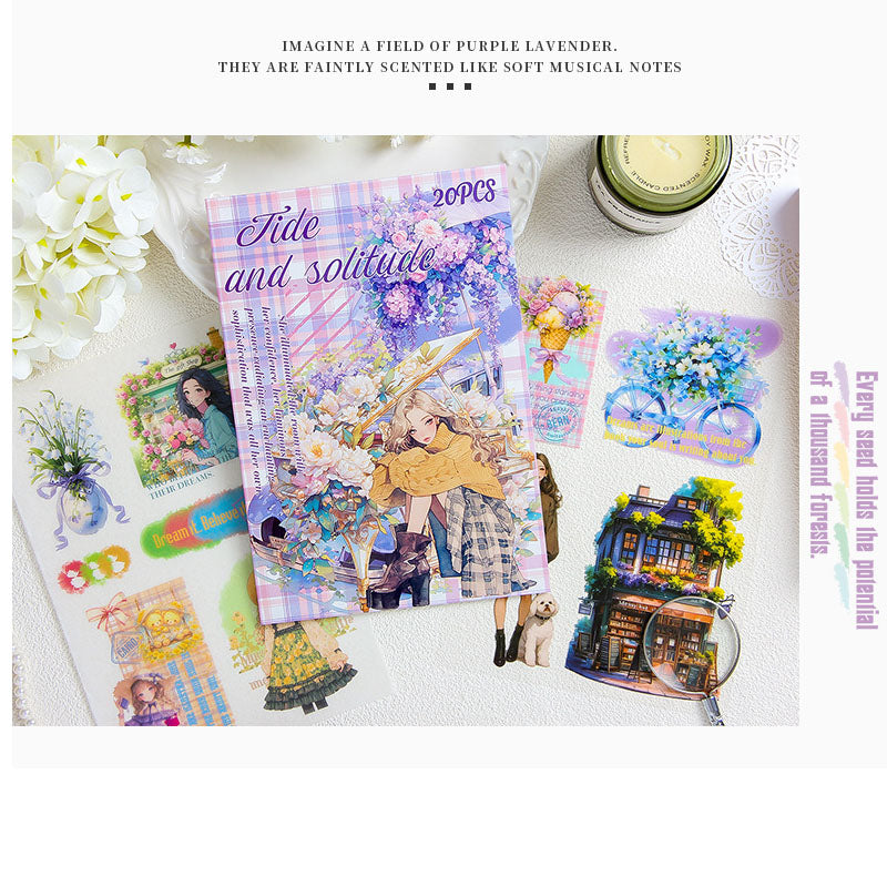 ZLMD403 - stickers Benzhilan full-floor series waterproof cut film stickers handbook material 20 pieces into 4 types