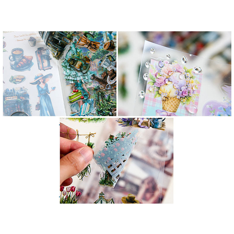 ZLMD404 - stickers Benzhilan full-floor series waterproof cut film stickers handbook material 20 pieces into 4 types