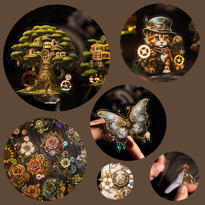 Zqxz005 Retro Diy Deco Sticker Pack 20Pc
