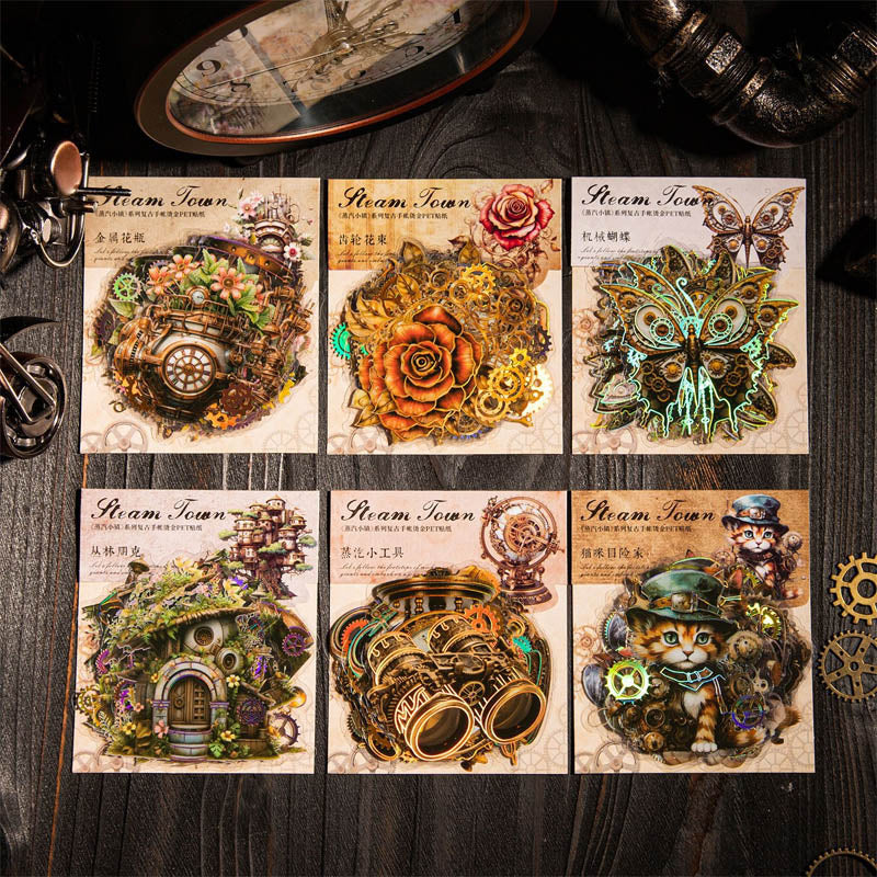 Zqxz005 Retro Diy Deco Sticker Pack 20Pc