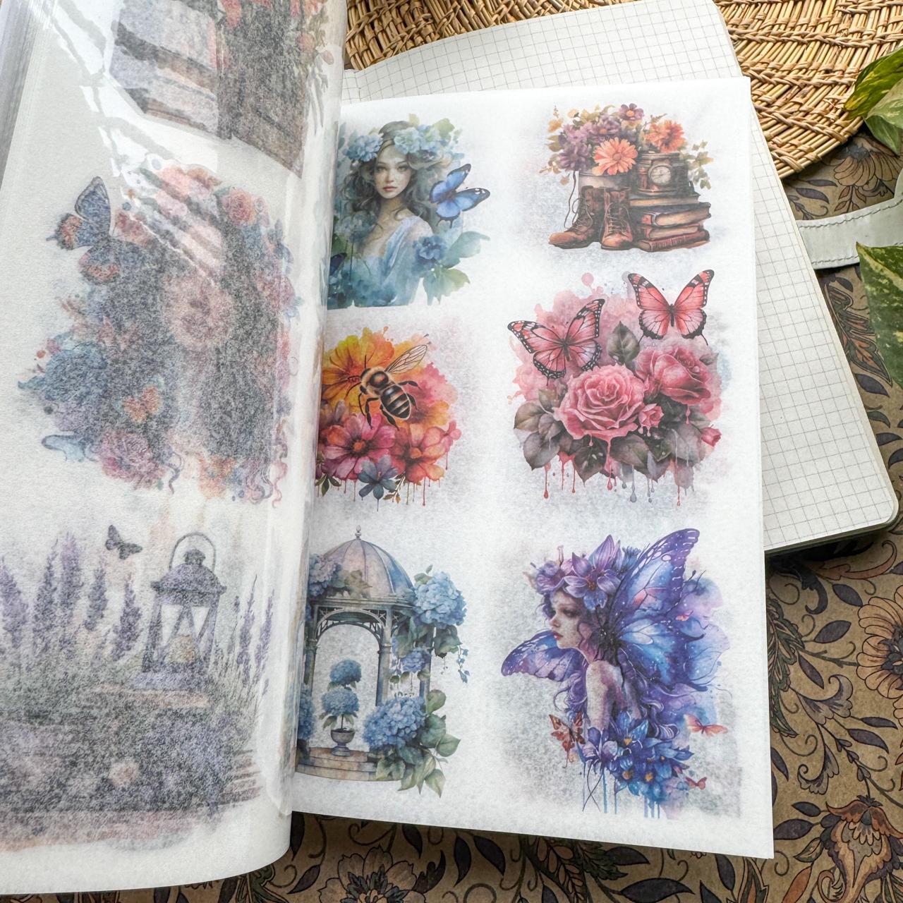 ZLMD401 - stickers Benzhilan full-floor series waterproof cut film stickers handbook material 20 pieces into 4 types