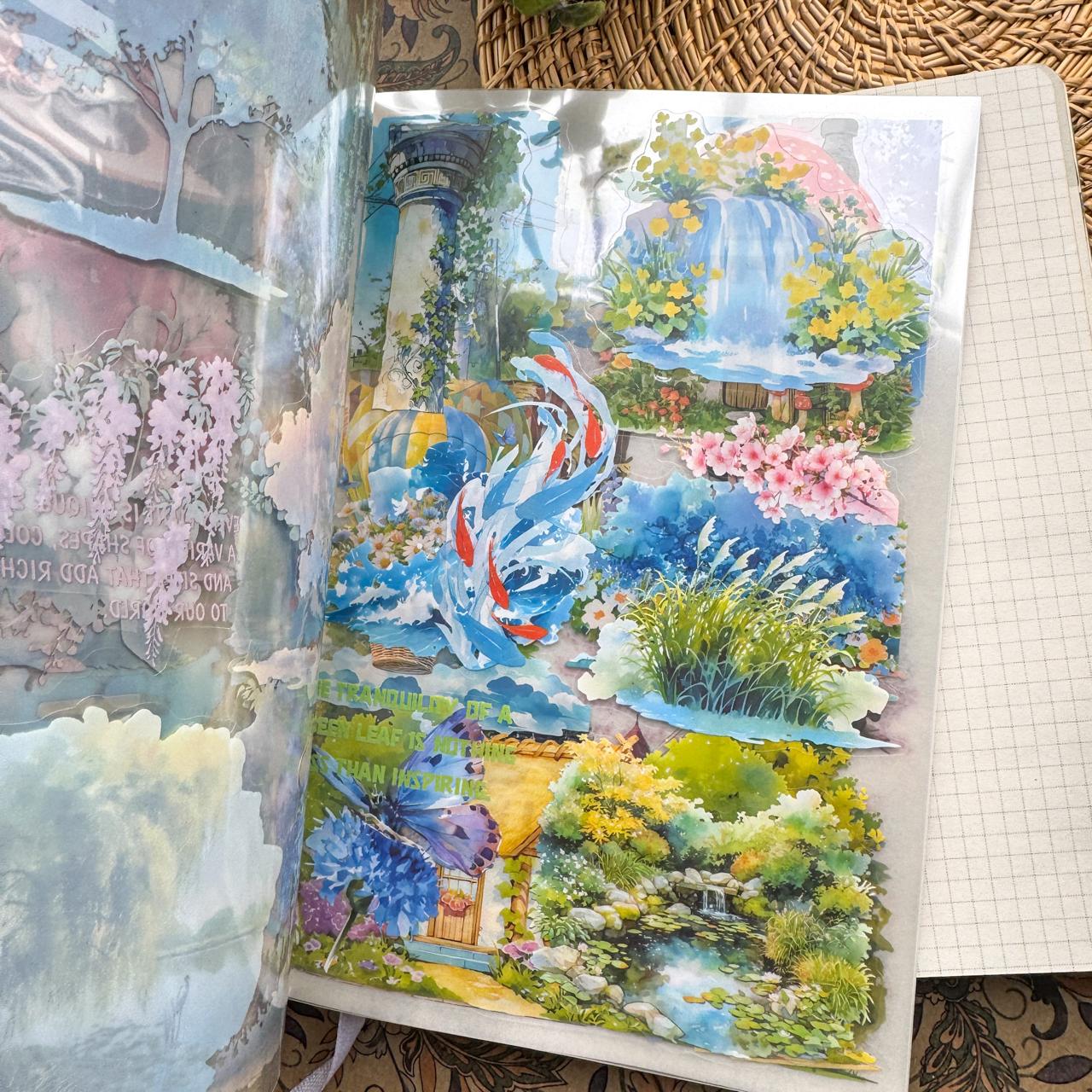 ZLMD404 - stickers Benzhilan full-floor series waterproof cut film stickers handbook material 20 pieces into 4 types