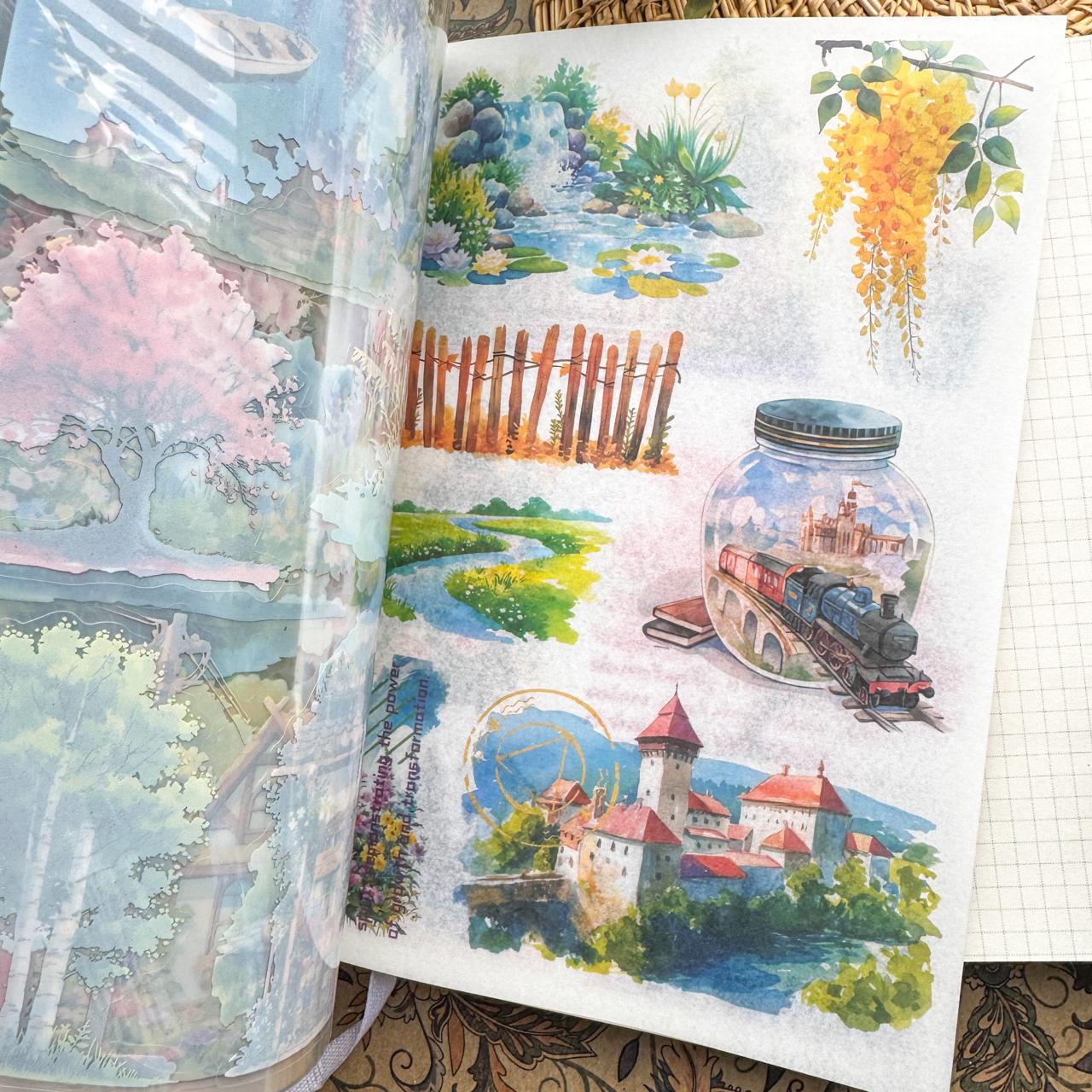 ZLMD404 - stickers Benzhilan full-floor series waterproof cut film stickers handbook material 20 pieces into 4 types
