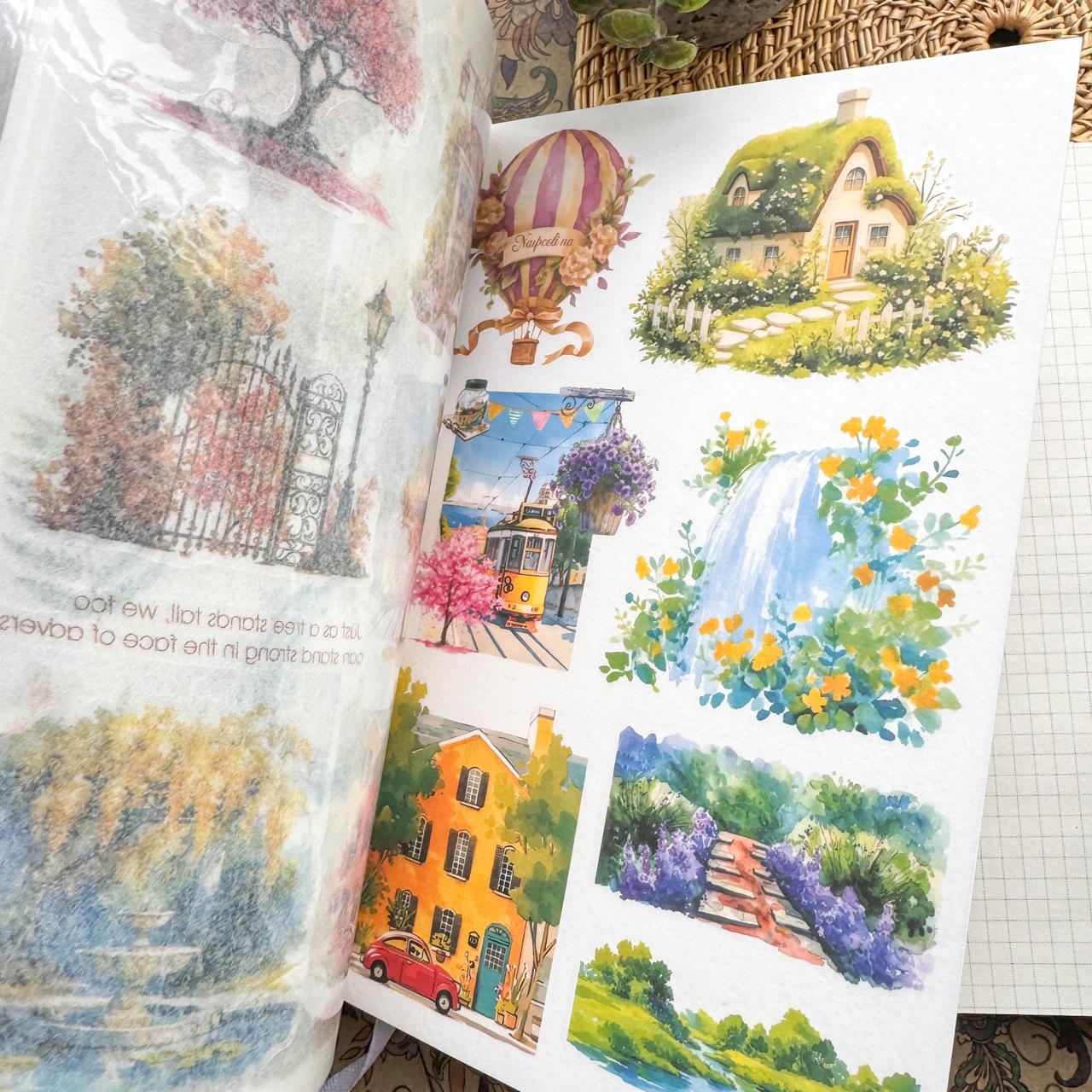ZLMD404 - stickers Benzhilan full-floor series waterproof cut film stickers handbook material 20 pieces into 4 types