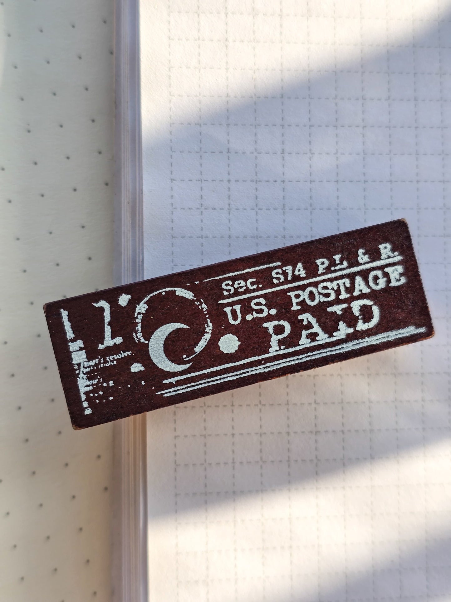 YYMY101- 1 Wooden Stamp Space And Time