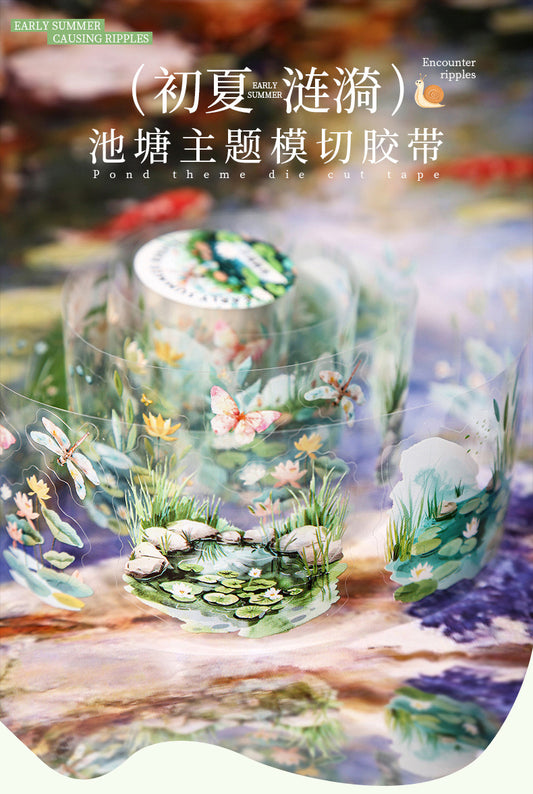 Cxly004 Early Summer Ripples Sticker roll Pet Sticker | 50mm*2m