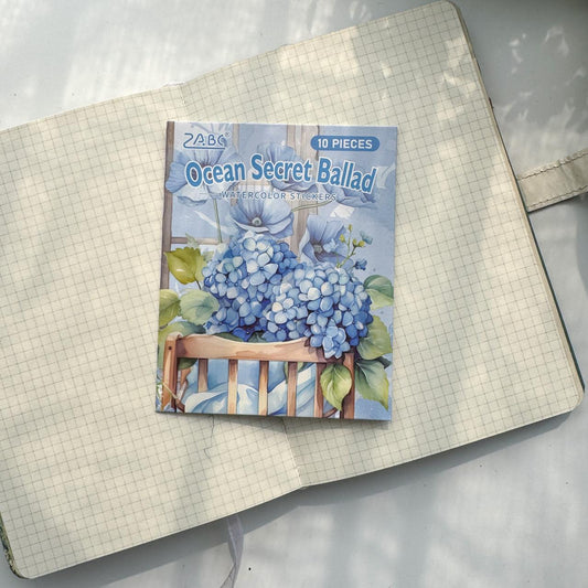 FHXY606 - sticker bag flowers elegant series special oil and paper hand curtain sticker background creative sticker