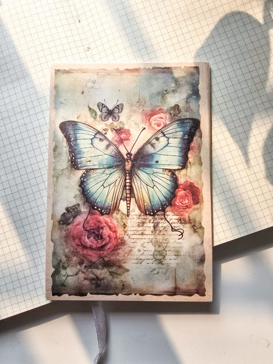 Mg0448 Retro Butterfly Paper Sheets 95*140Mm 30P