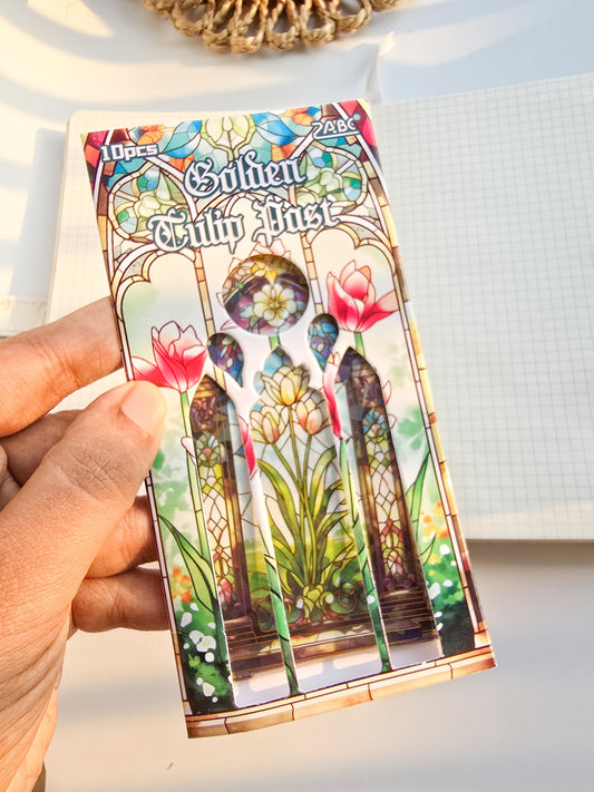 CJHS605 - sticker window Jing color series laser retro hand curtain waterproof PET material sticker