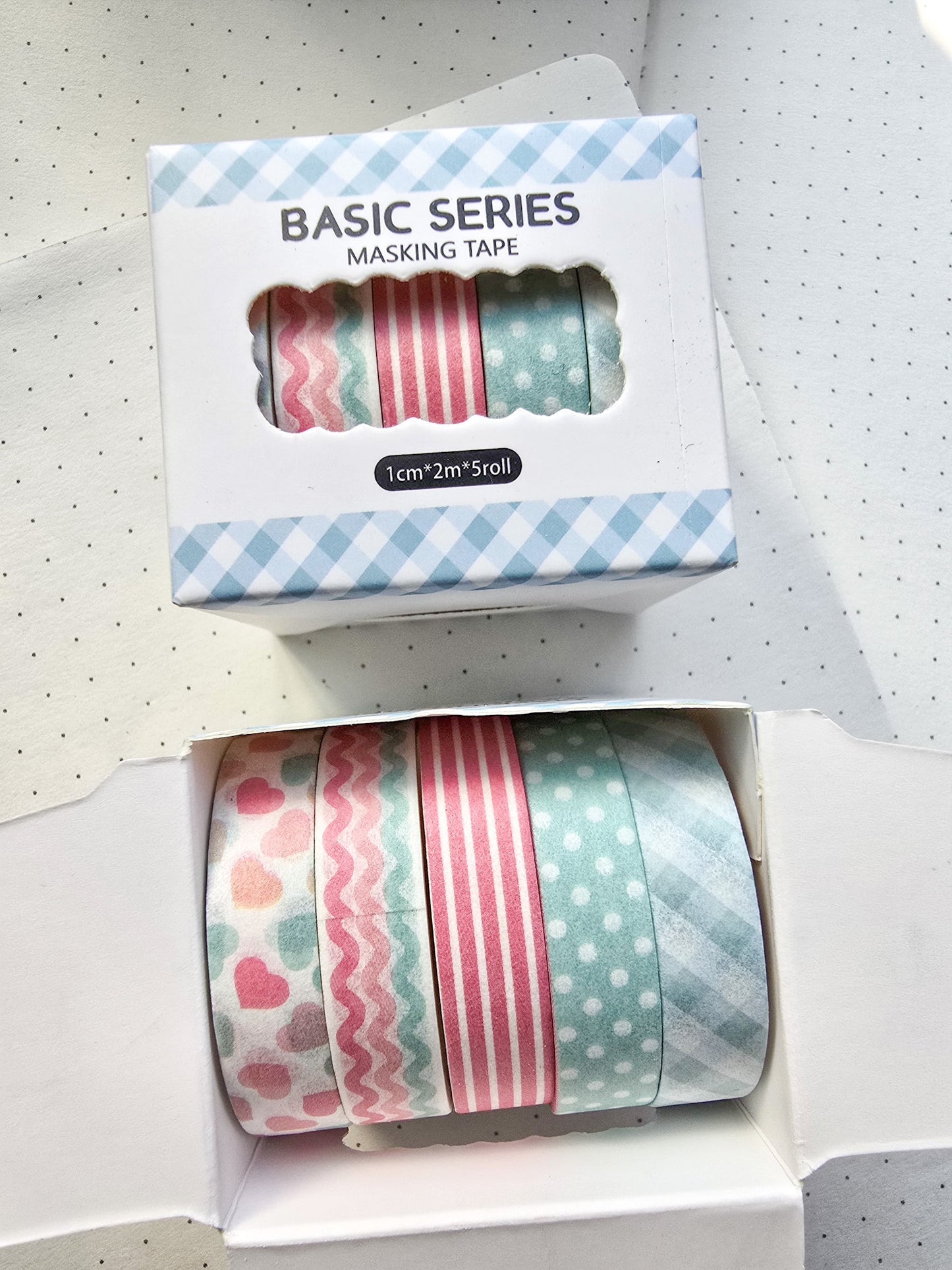 xmjd3089c-2 Basic Series Washi Tape Set | 1cm* 2m set of 5