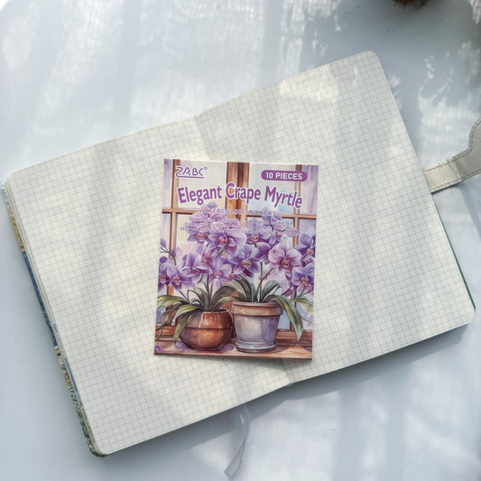 FHXY605 -Ssticker bag flowers elegant series special oil and paper hand curtain sticker background creative sticker