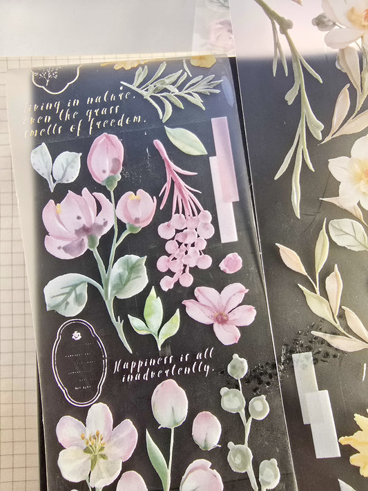 Mmk03g109 Sticker Roll| Flower | Non precut