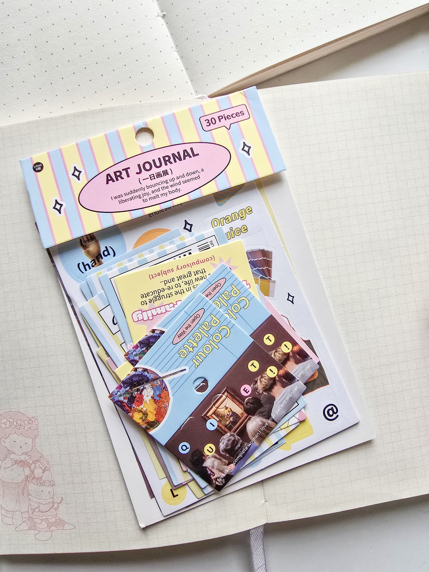 SCB-39379 Colourful Journaling Pack| Art Journal 30 Pcs