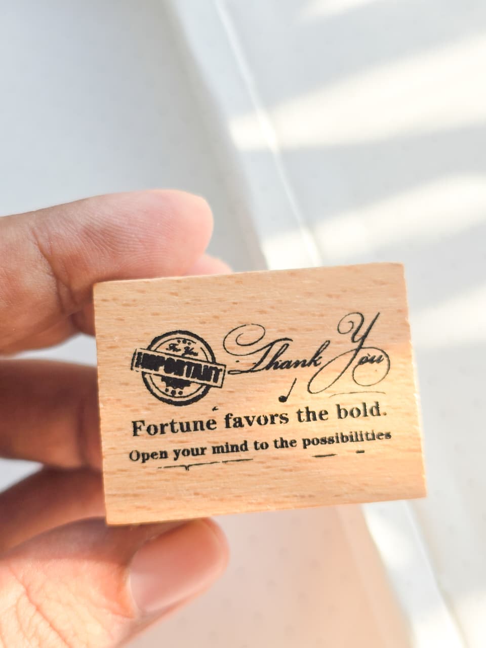 MGYJ601-6 Wooden Stamp Letter