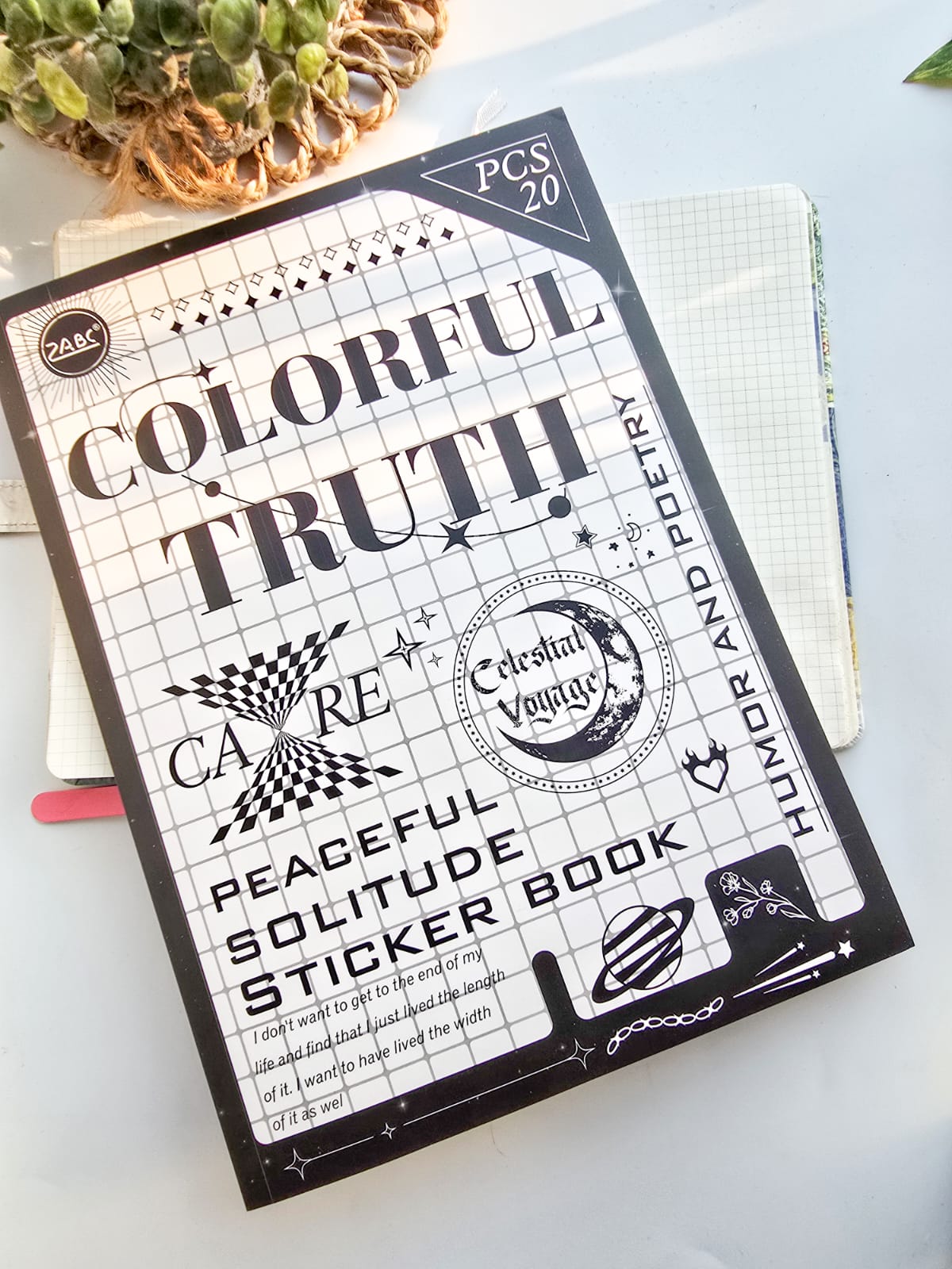 YMYS202 - stickers this humor and poetry series black and white English retro hand account material stickers diy stickers