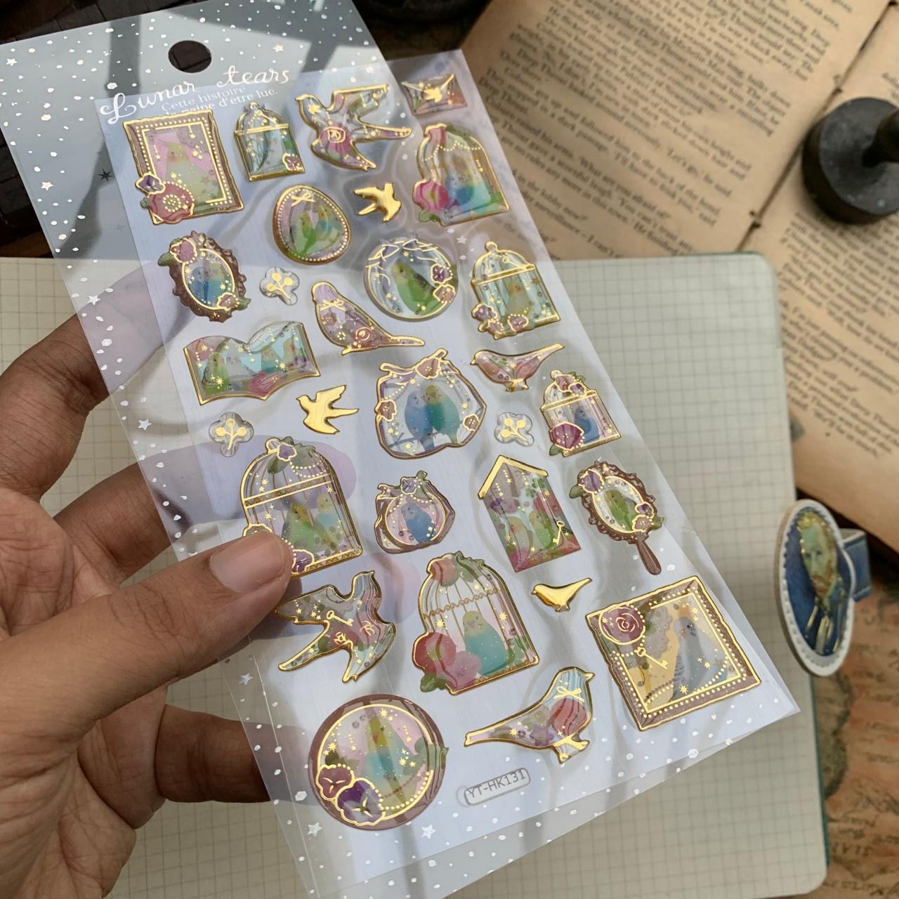 YTHK131 Lunar Tears 3d Foiled Sticker | 1 sheet