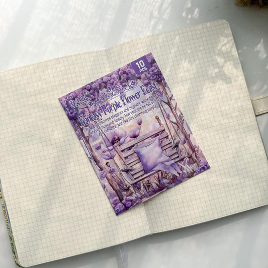 SZHJ602 - sticker pack Flower Path series of creative retro garden landscaping hand account material stickers 10