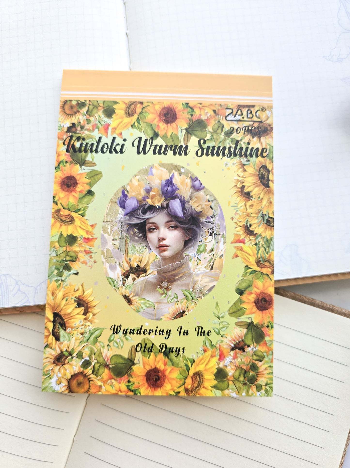 Smjsg404 Paper Sticker Book | Kintoki Warm Sunshine | 20 Pages 100*145mm PreCut Sticker