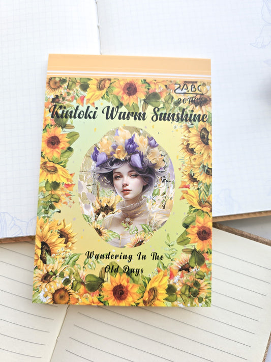 Smjsg404 Paper Sticker Book | Kintoki Warm Sunshine | 20 Pages 100*145mm PreCut Sticker