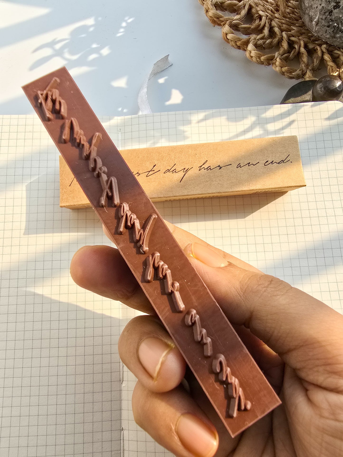 Mmk09D300 Wooden Stamp | Quote | The Wooden Stamp MoCard | The longest day has an end