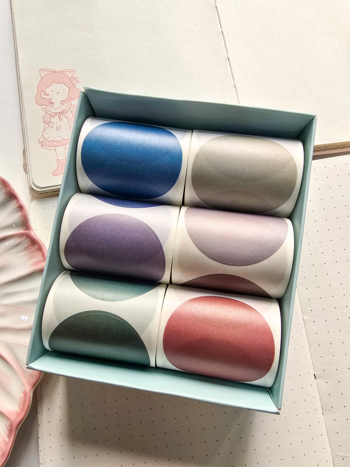 MHPL101 -Random 1 Circle Roll| Sticker Roll| Polka Dott