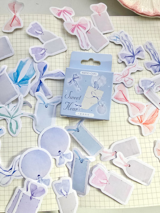 Mmk04h042 Paper sticker Pack Ribbon Note sticker  | 46 pcs