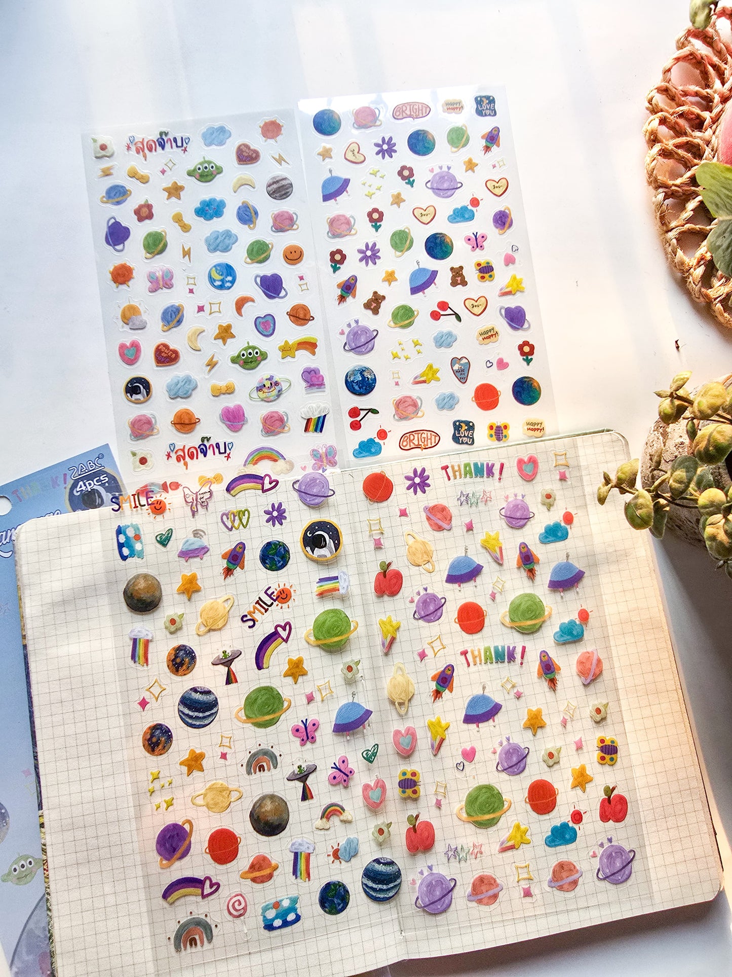 DMXH403 - sticker dream star series waterproof pet film material sticker cute creative sticker