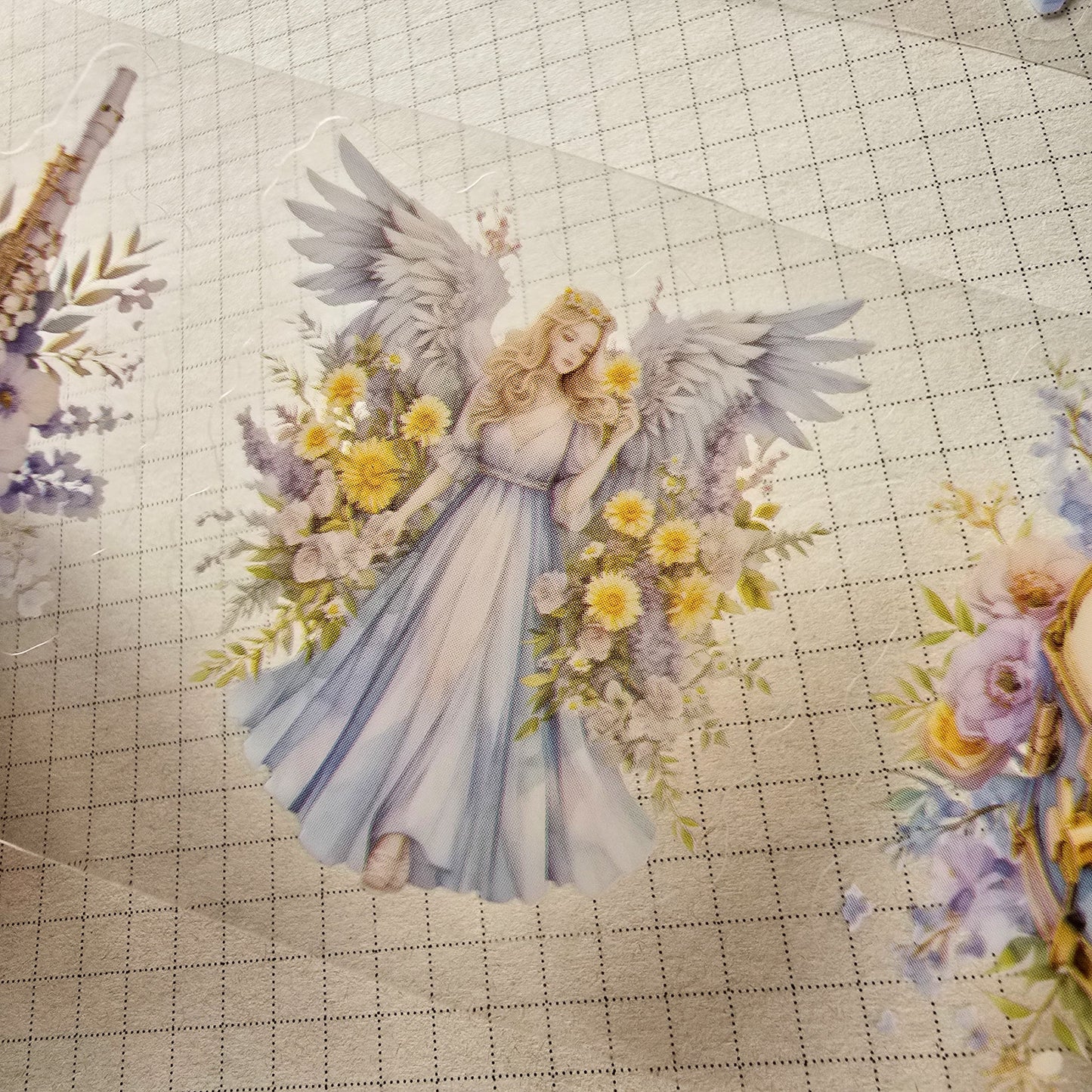 YYXZXL101|R-E| Sticker Roll| Blue Fairy pet sticker Roll