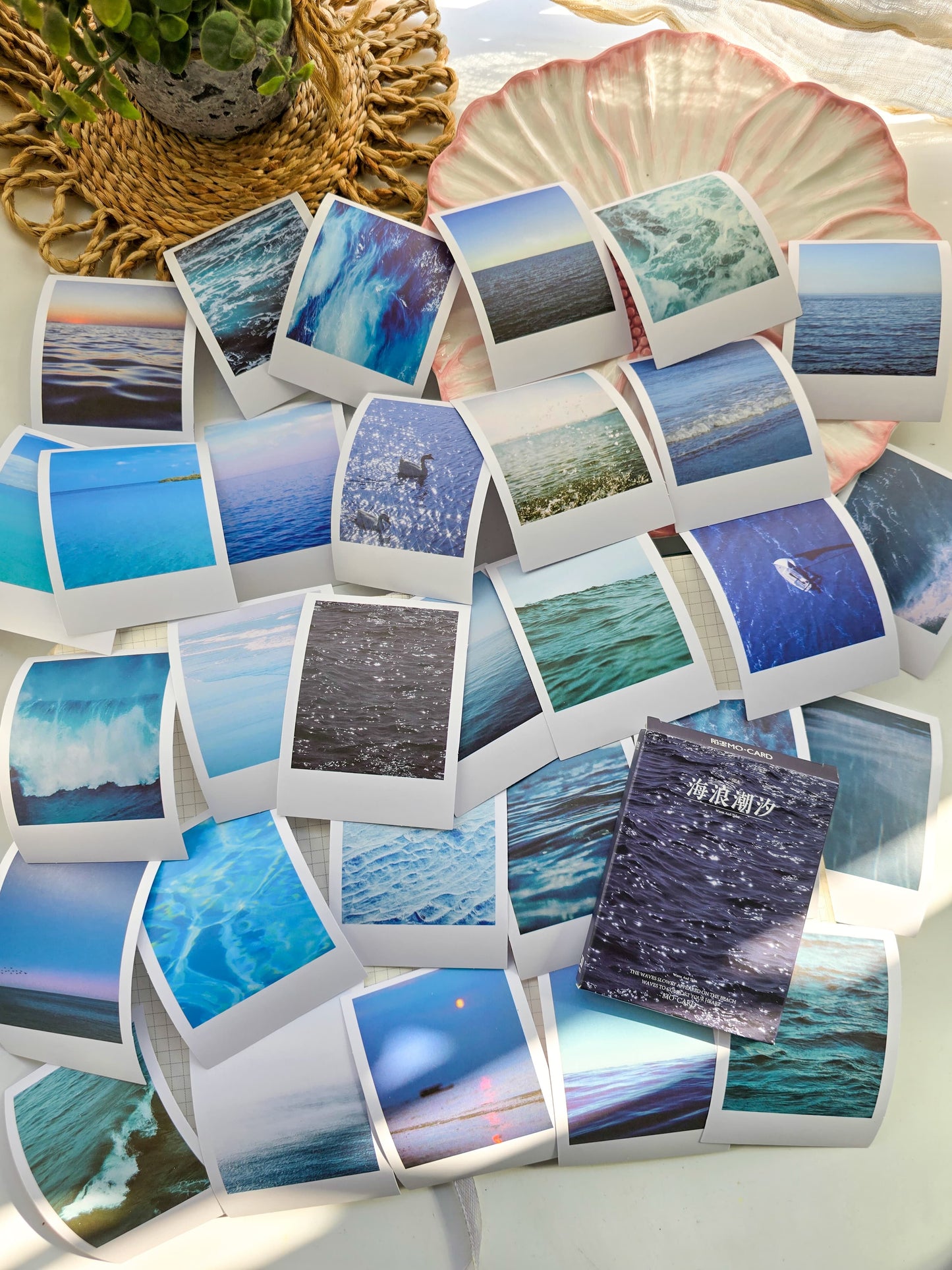 Mmk06d240 Polaroid photo Wave | mocard 30 pcs | Paper Sticker | 58mmX88mm