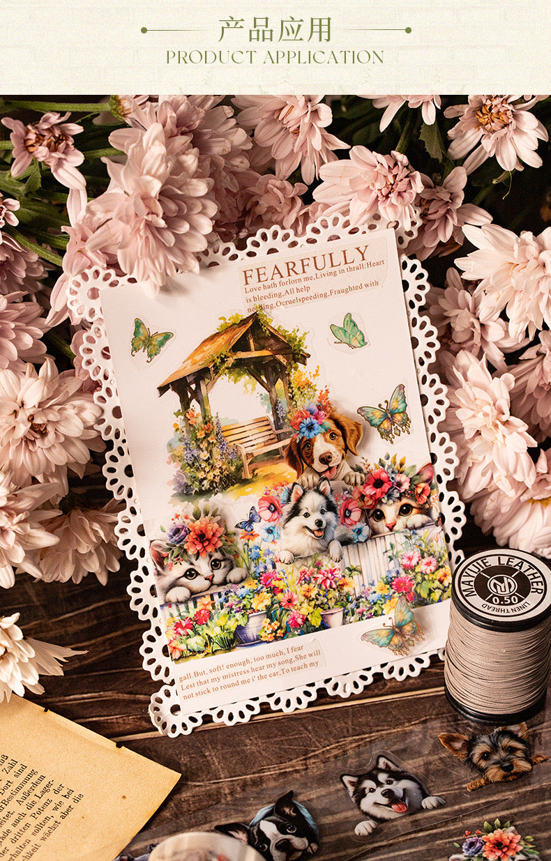 Mgjl003 PET Sticker Roll | Animal Sticker Roll | Animal Sticker 40mmx2m