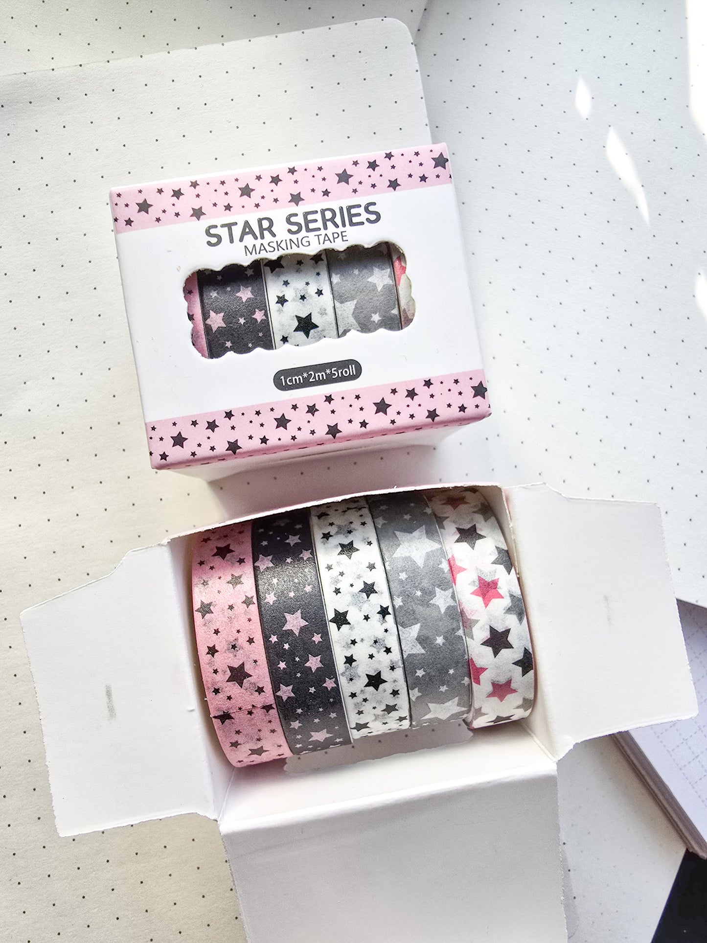 xmjd3089b -3 Star Series Washi Tape Set | 1cm* 2m set of 5